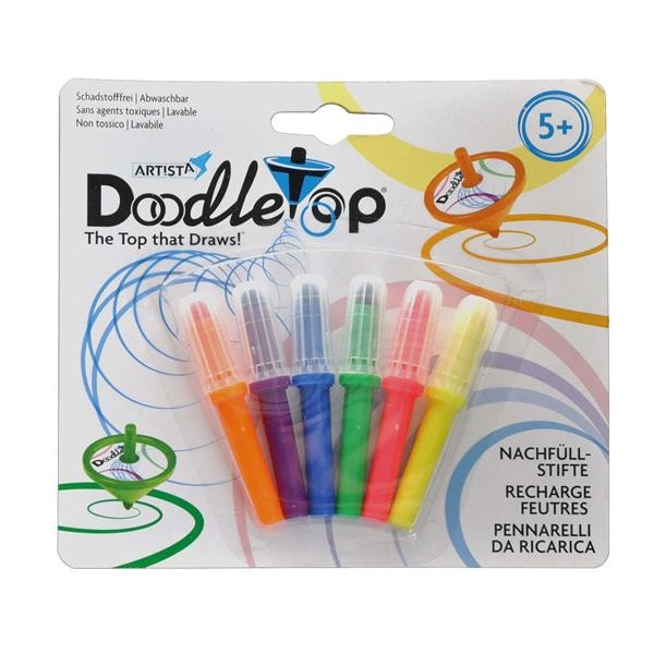 U-Create Doodletop Twister - 6 bolígrafos de repuesto para camisetas